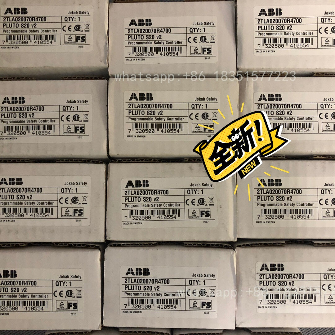 1PCS NEW 2TLA020070R4700 PLUTO S20 V2 PROGRAMMABLE SAFETY CONTROLLER