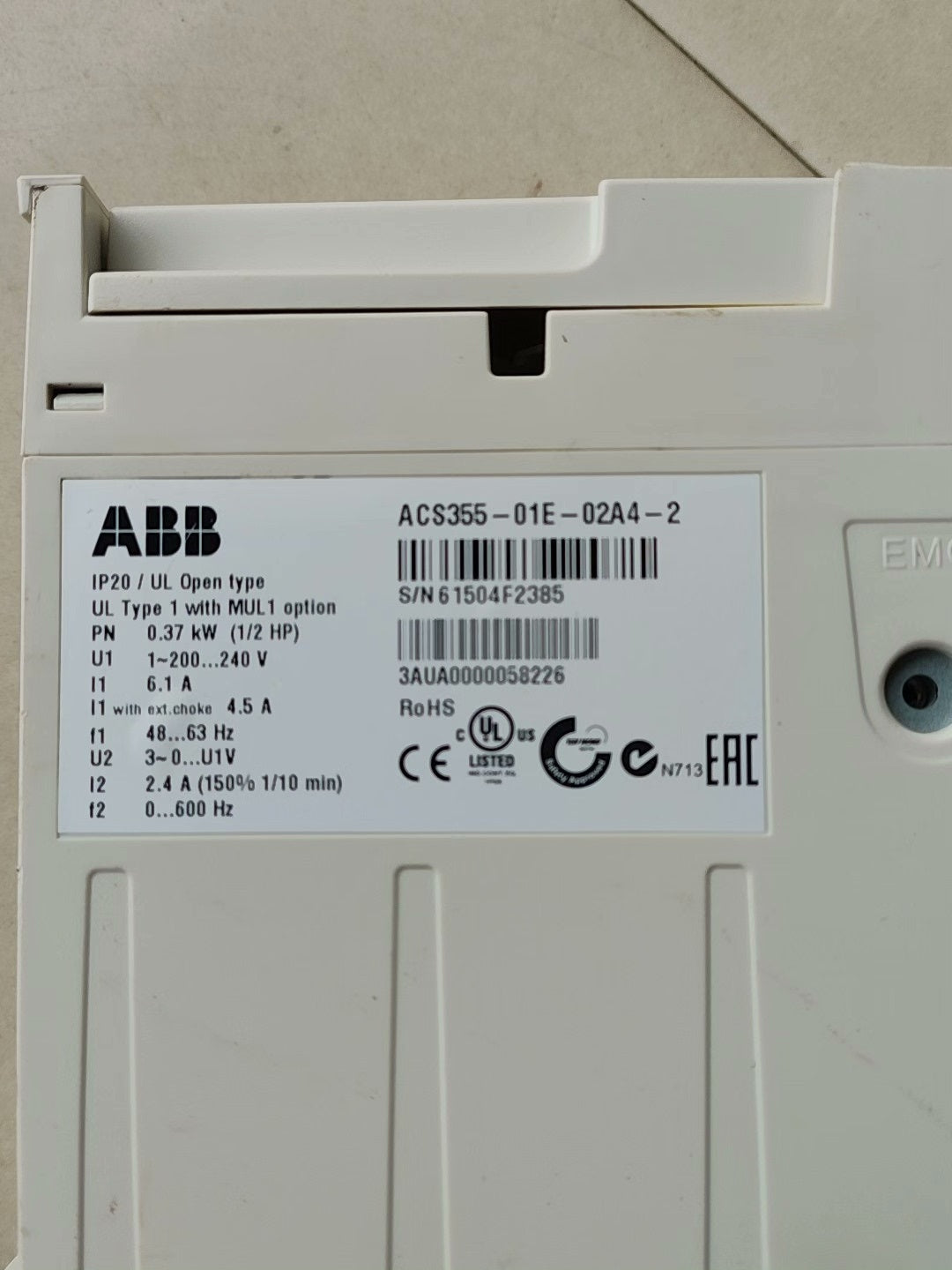 1PC NEW Inverter ACS355-01E-02A4-2