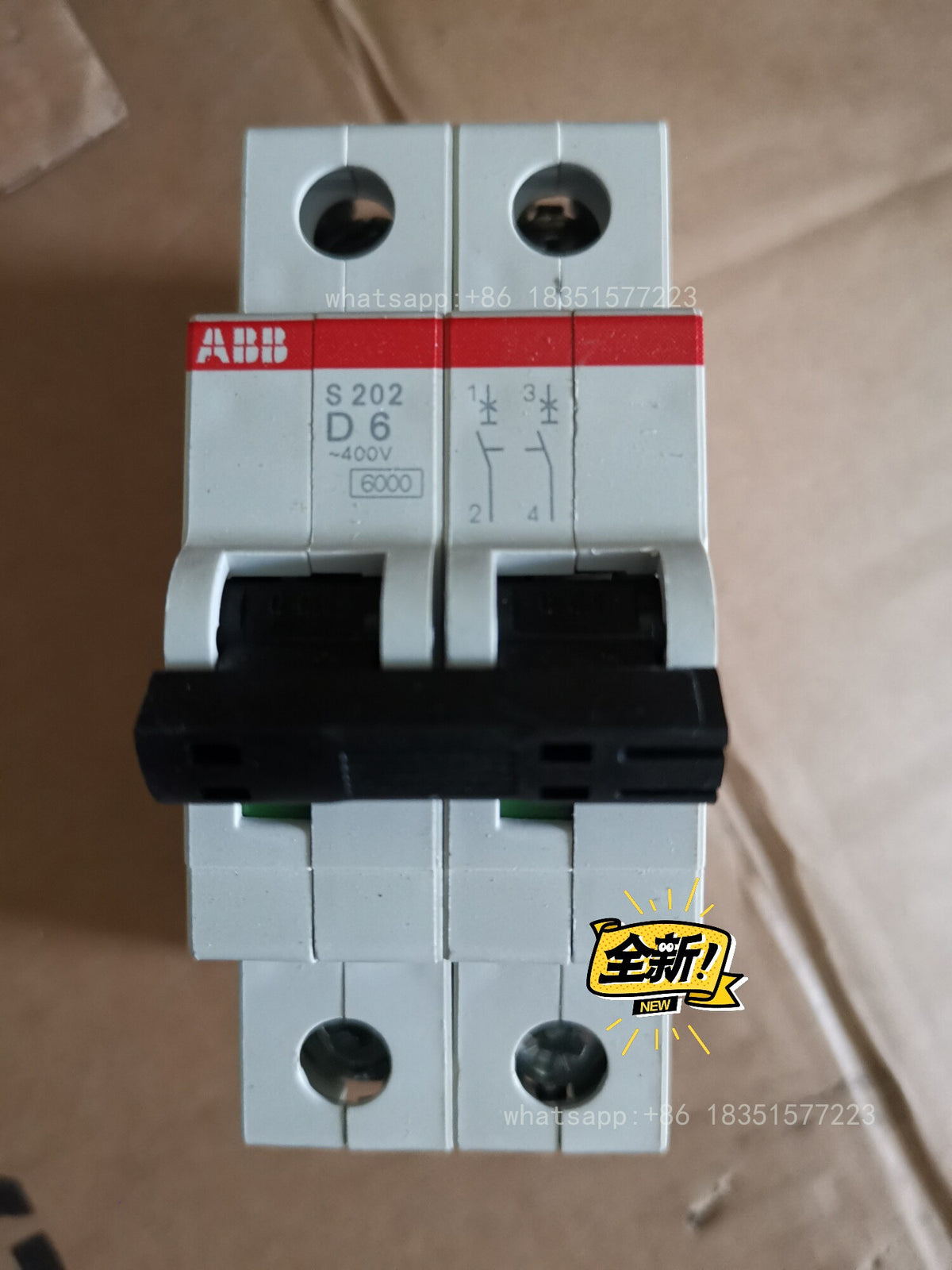 New In Box Circuit Breaker S202-D6 Lot of 6