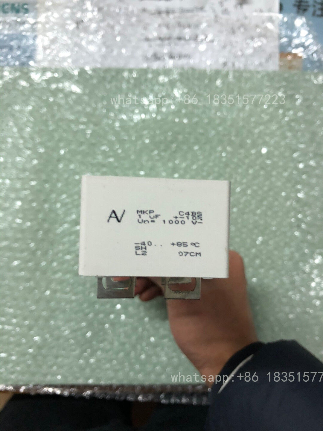 C4BS,Clamp capacitor,MKP C4BSNBX4100Z ,Absorption capacitor,MKP C4BS 1uF +-10% 1000V,Inverter brand new machine removed