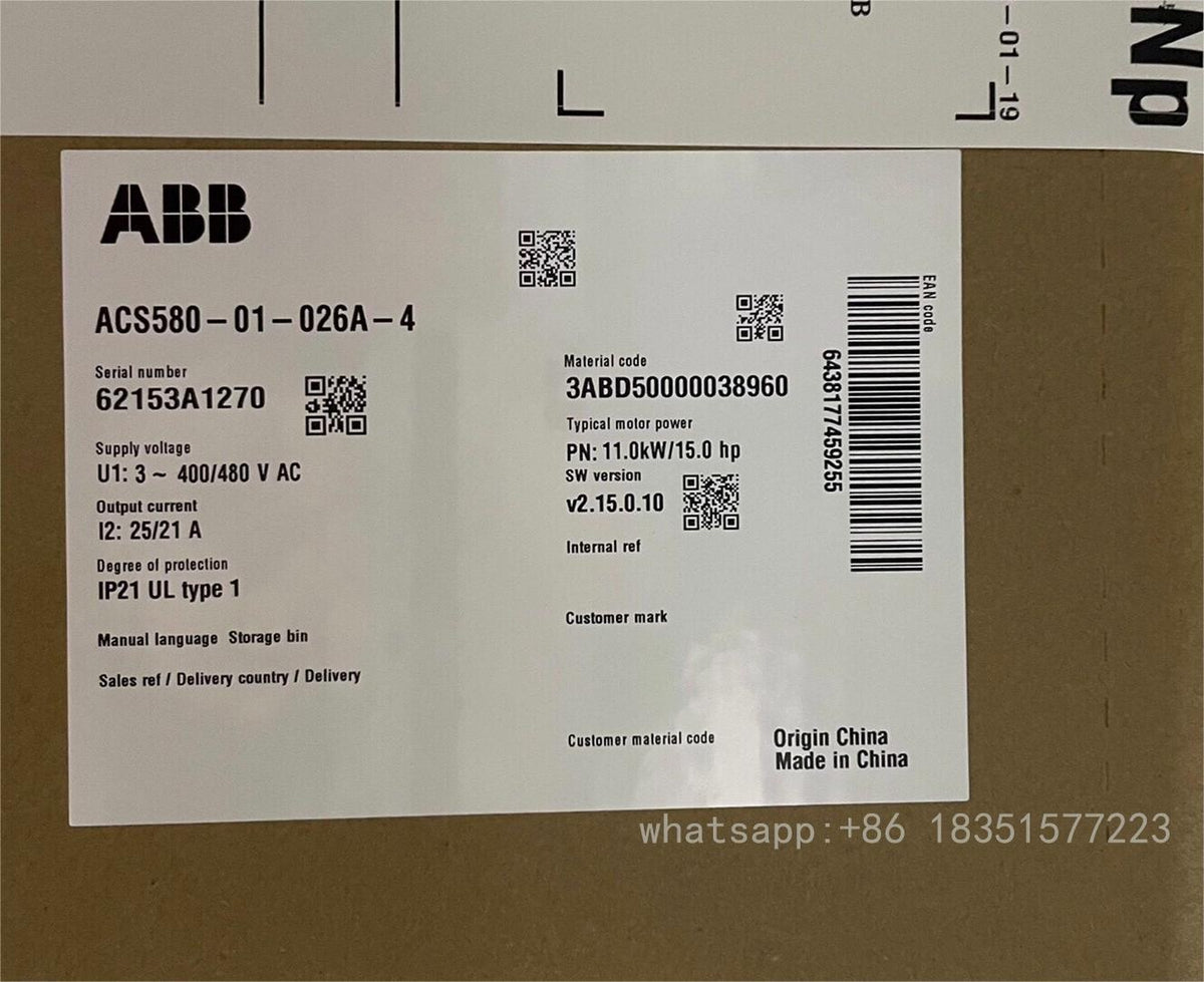 1PC NEW Inverter ACS580-01-026A-4 11KW