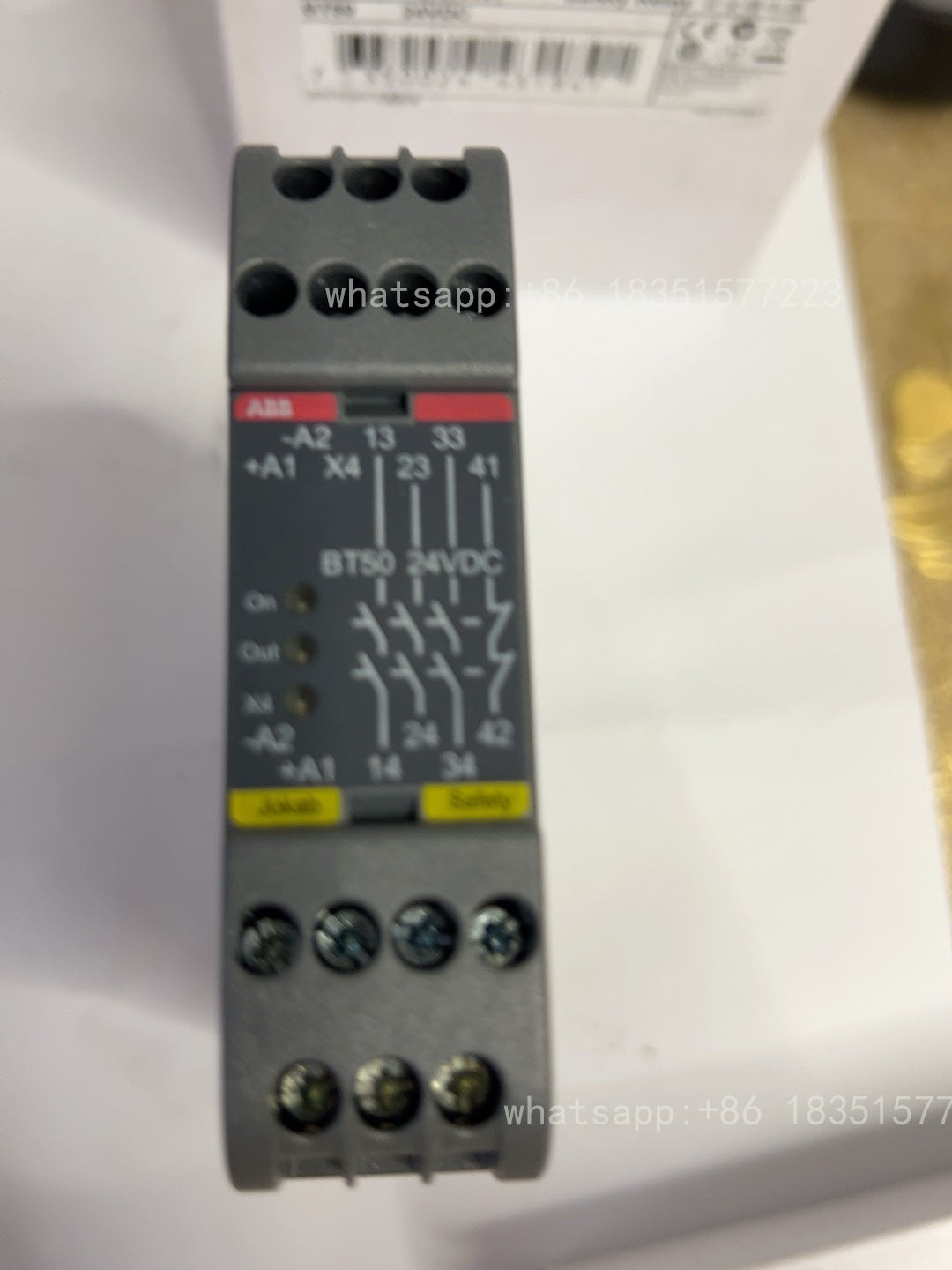 BT50 24 VDC Jokab Safety Relay Unit 2TLA010033R0000