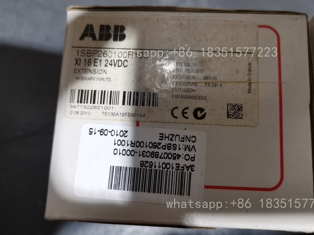 1SBP260100R1001 XI16E1-E4.0 16 Inputs 24VDC Extension Digital Module