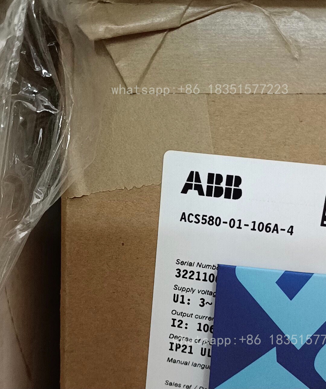 1 PC NEW Inverter ACS580-01-106A-4 400/480VAC 55KW
