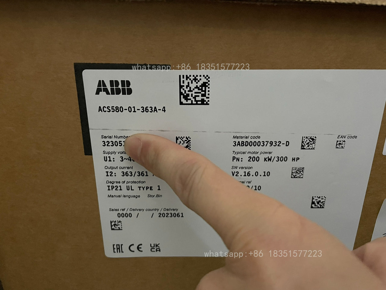 1PC NEW Inverter 160KW ACS580-01-363A-4