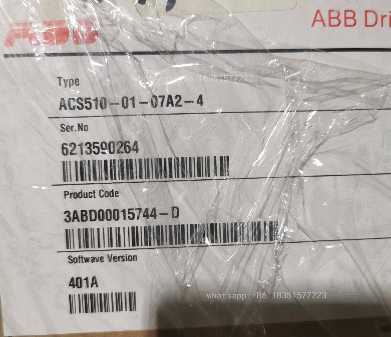 ACS510-01-07A2-4 Frequency Converter 3kw