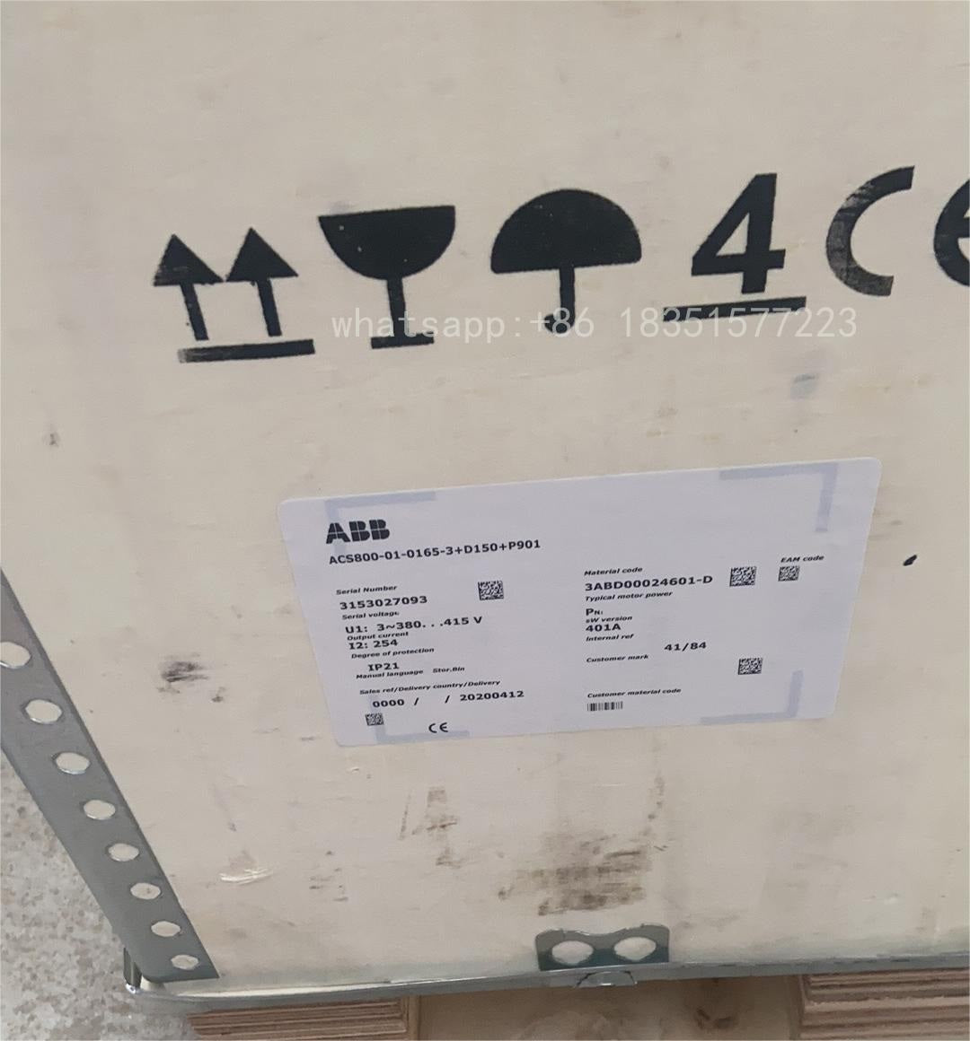 ACS800-01-0165-3+P901+D150 132KW NEW