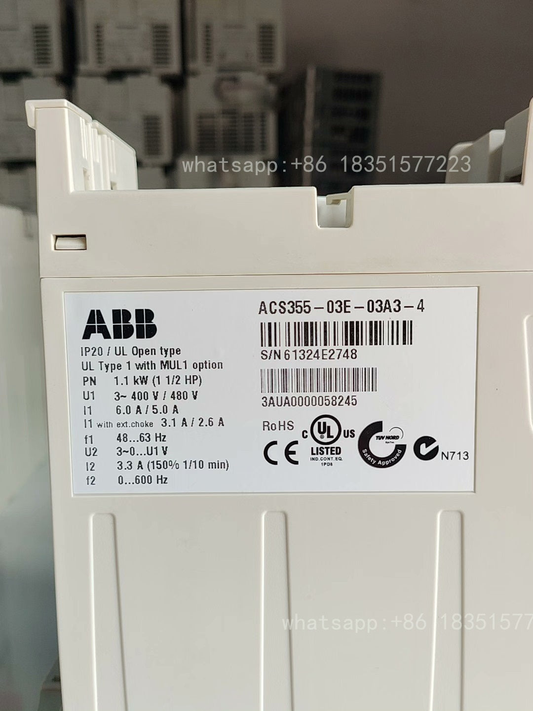 1PCS New Interter ACS355-03E-03A3-4 380V 1.1KW