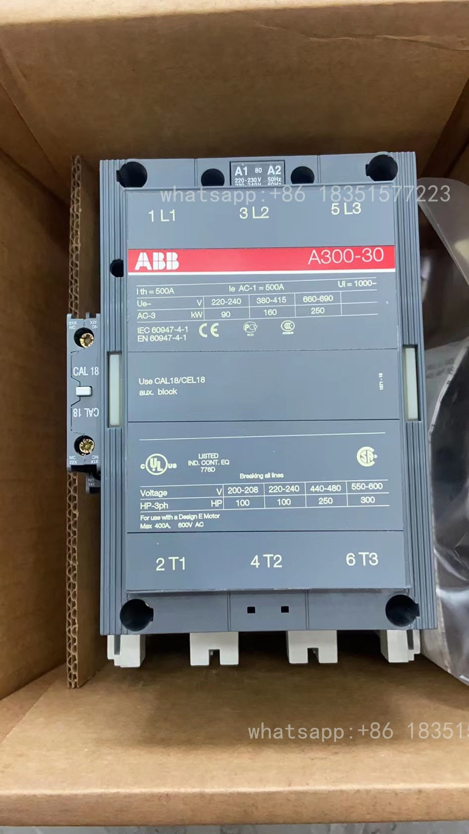 New In Box A300-30-11 1SFL551001R8011 Contactor