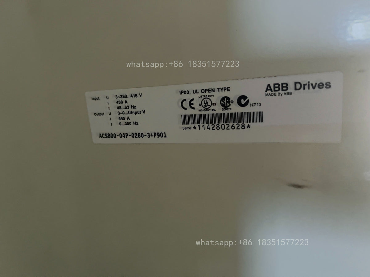 1PC Used ACS800-04-0320-3+P901 Inverter Surplus Engineering Good Performance