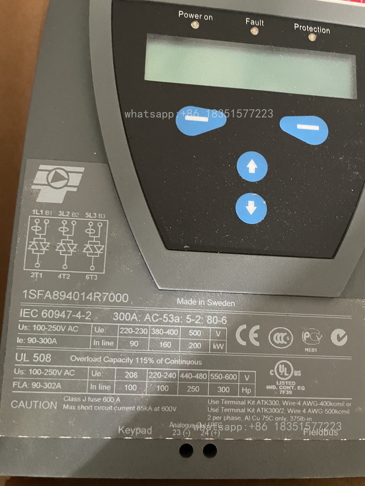 1PC NEW PST300-600-70 Soft Starter 1SFA894014R7000