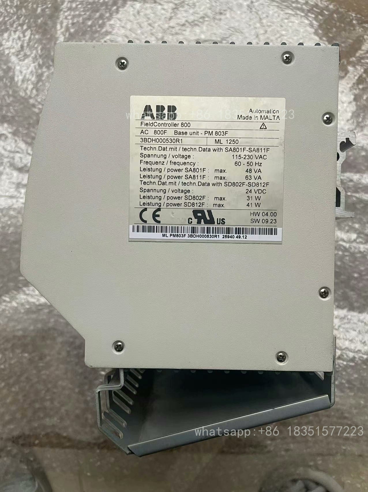 PM803F 3BDH000530R1 Controller Used Project Remaining Good as New Condition