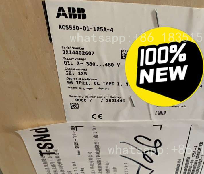 Frequency Converter Equipment ACS550-01-125A-4 55kw