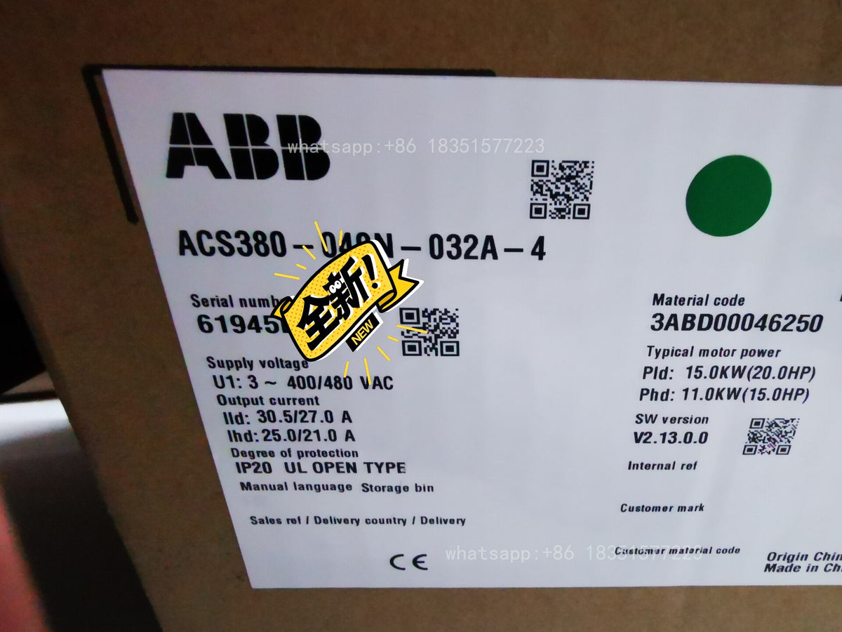 ACS380-040N-032A-4 AC 380V~480V 15KW