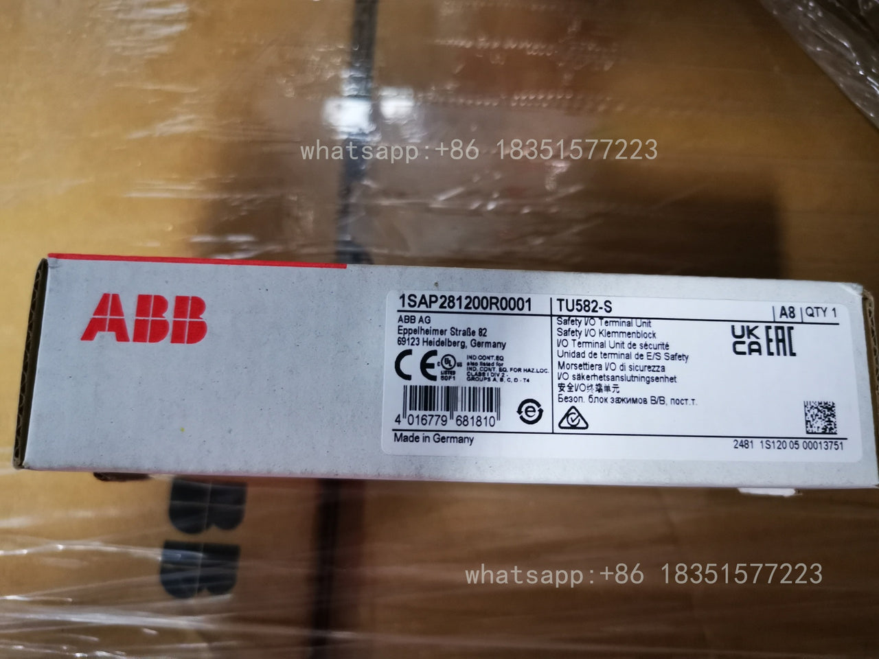 TU582-S 1SAP281200R0001 PLC Modules TU582-S Brand New In Box