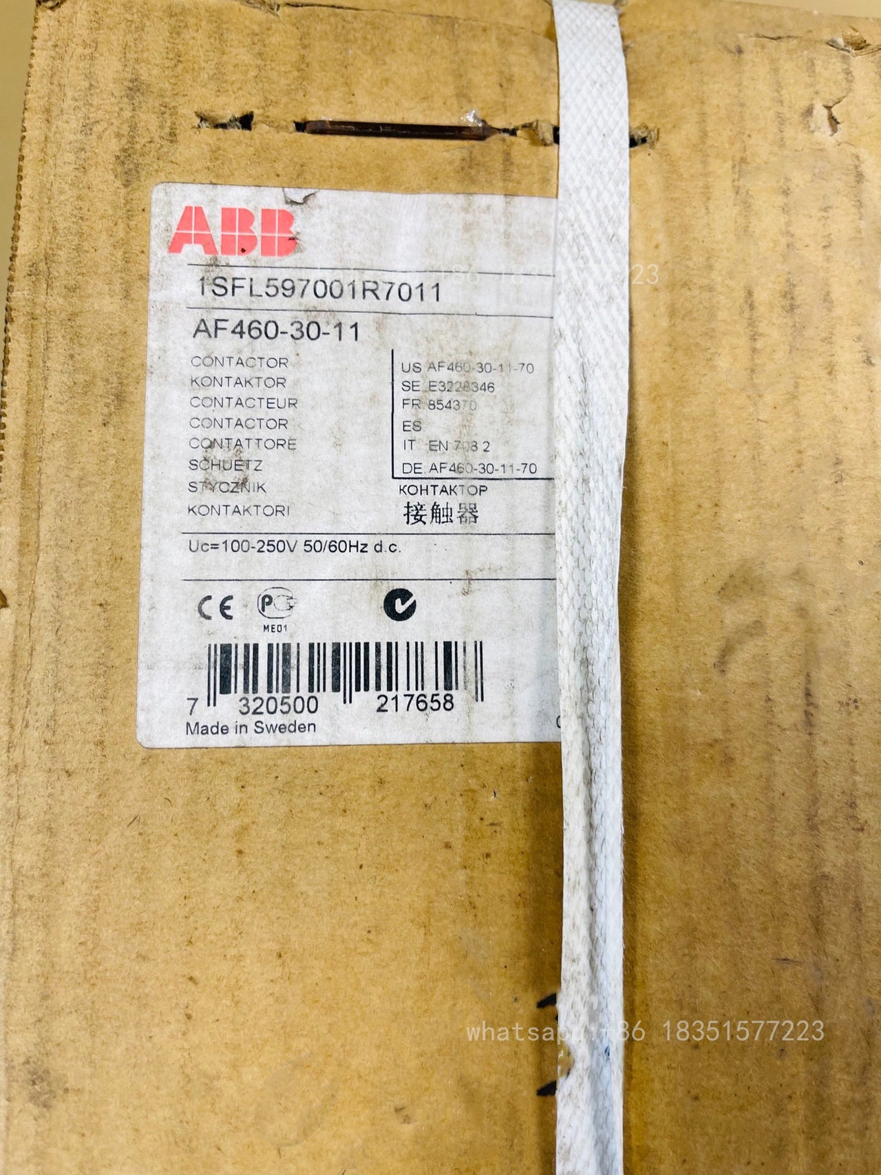 AF460-30-11 AC/DC Contactor Brand New In Box