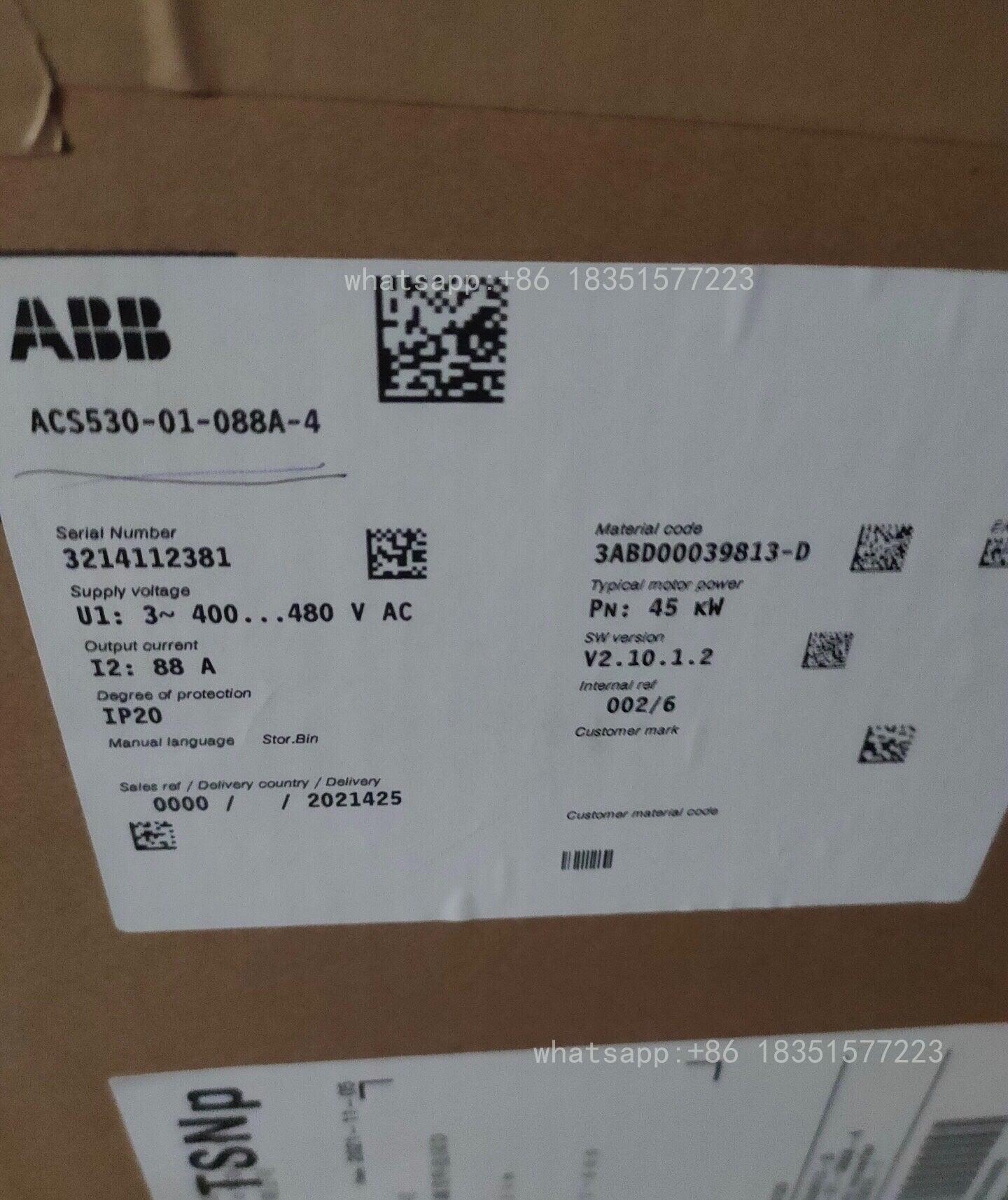 1 PC ACS530-01-088A-4 Inverter Brand New