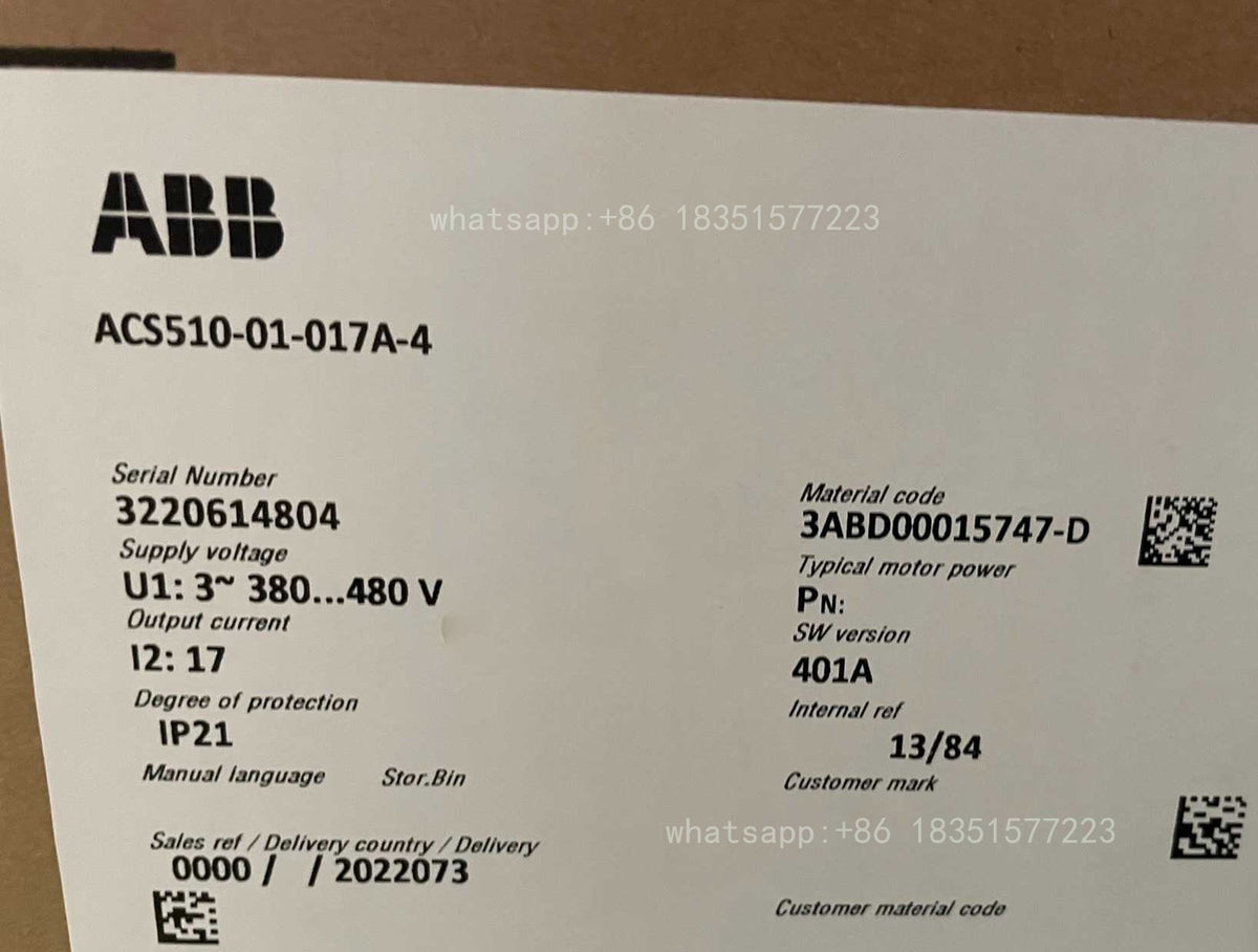 Variable Frequency ACS510-01-017A-4 7.5KW
