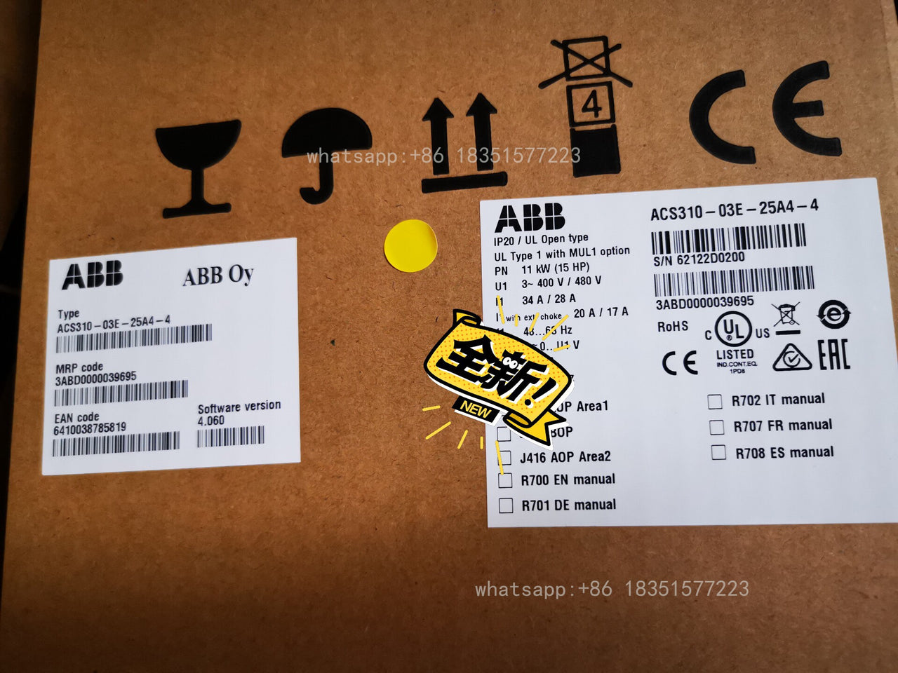 1PC NEW Inverter ACS310-03E-025A-4