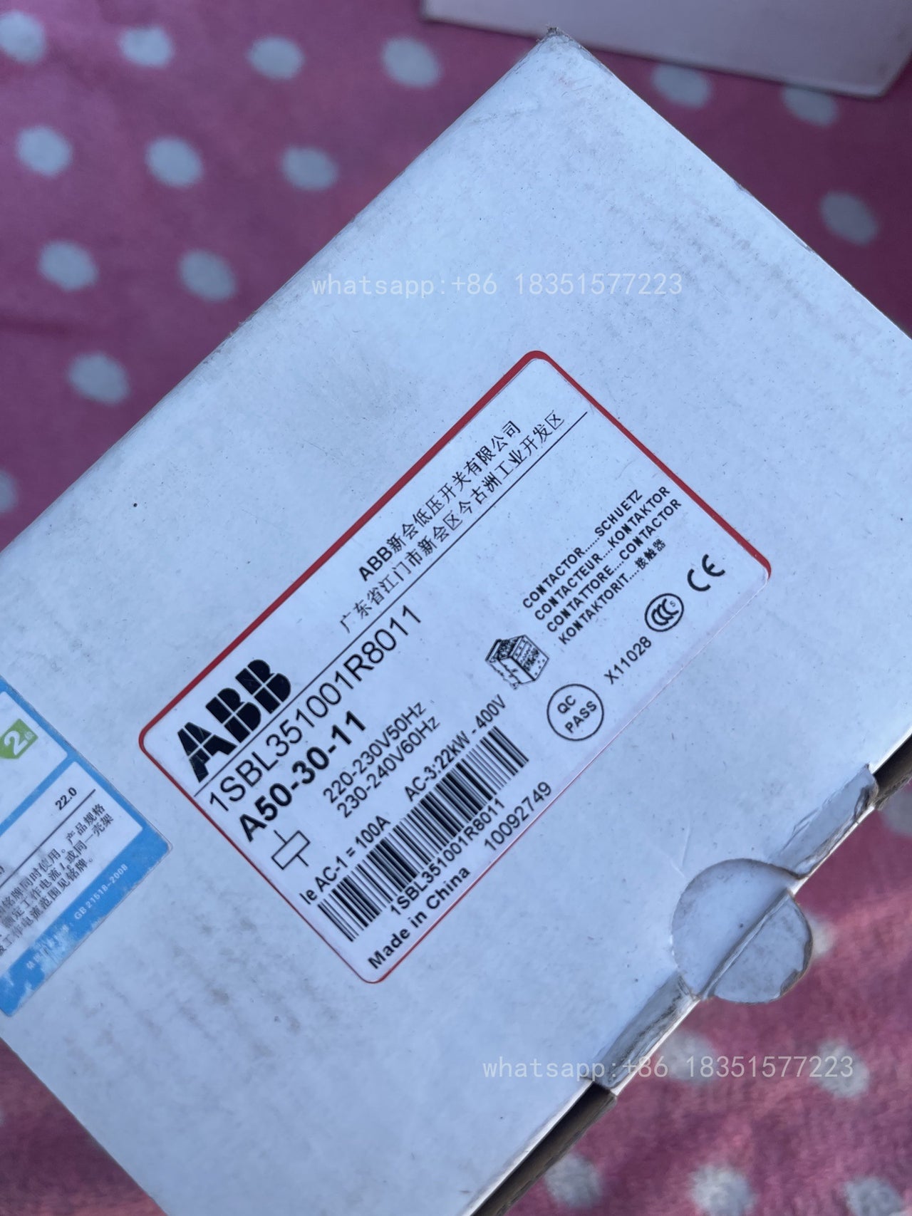 AC Contactor A50-30-11 3P 50A same sa A Line magnetic Contactor A50-30-11 24V