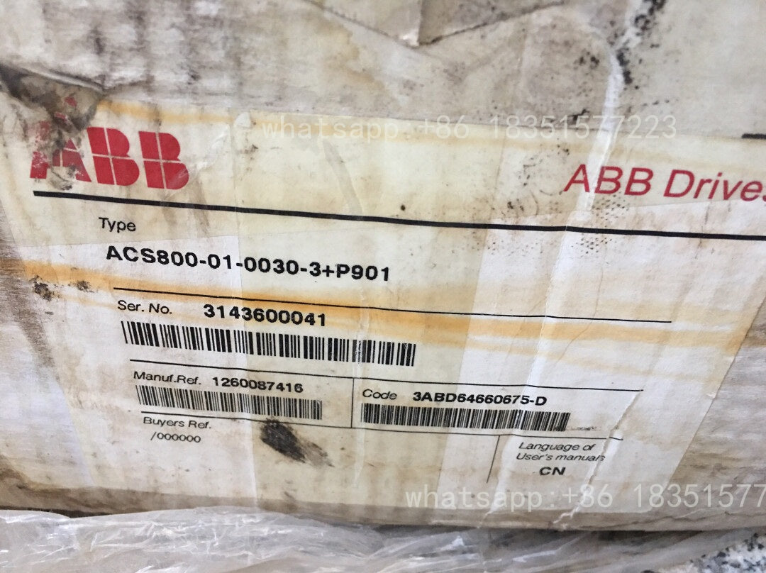 ACS800-01-0030-3 30KW ACS800  INDUSTRIAL DRIVE