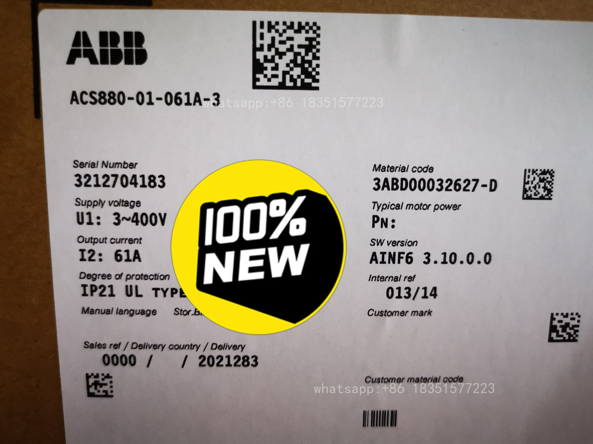 1 PC NEW Inverter ACS880-01-061A-3 30kw