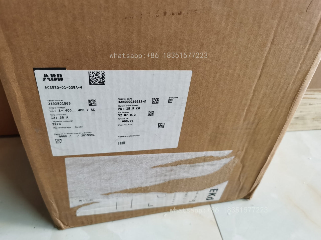 1PC New ACS530-01-039A-4 18.5KW