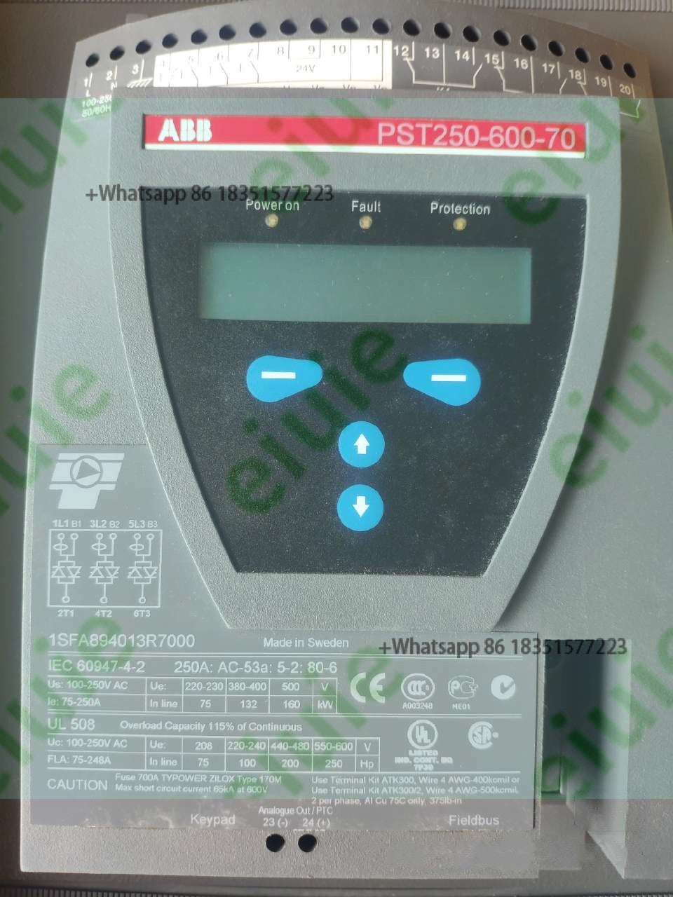 PST250-600-70 Soft Starter 1SFA894013R7000 Brand New