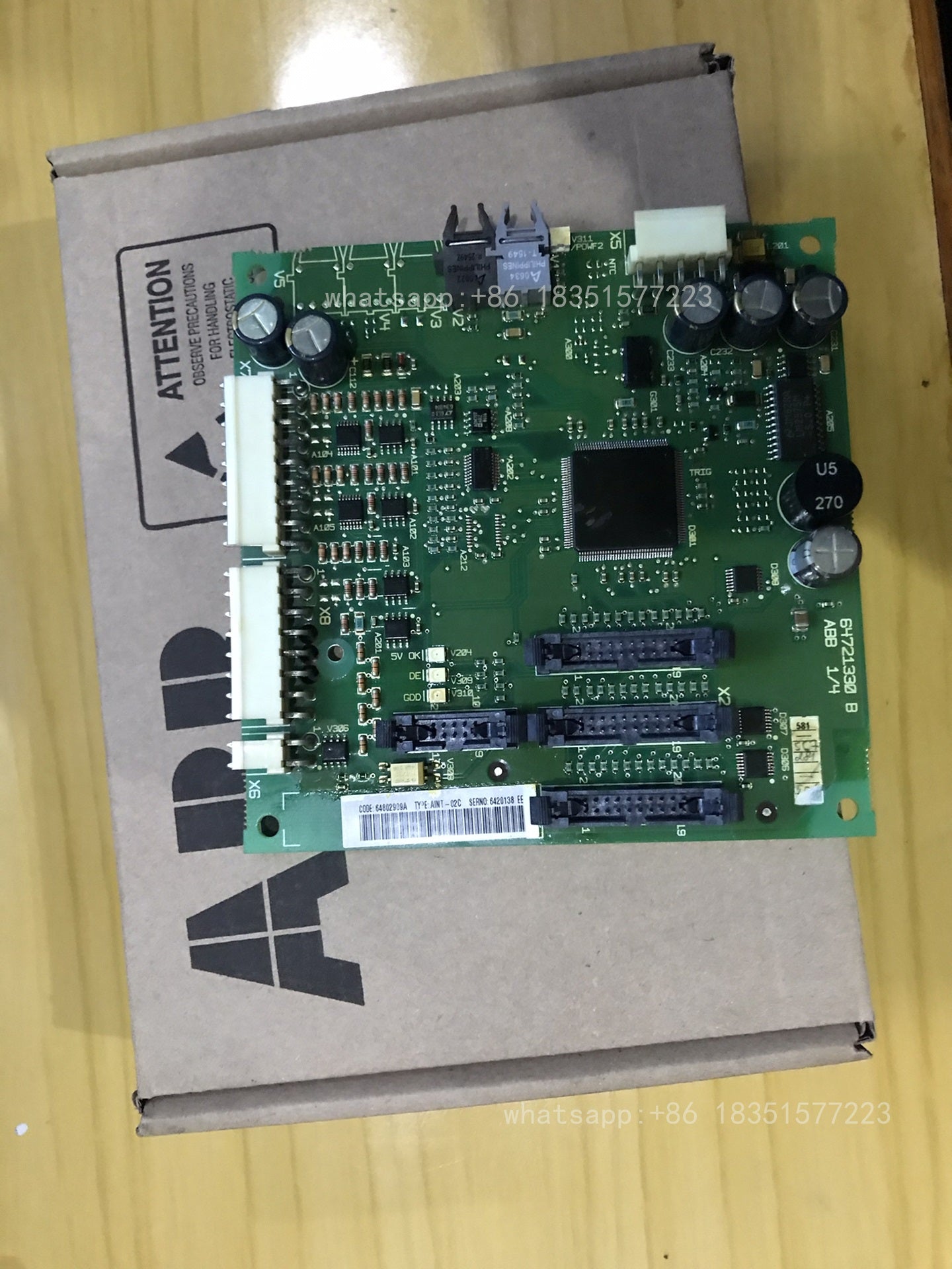 1PC  Variable Frequency ACS800 series AINT-02C PCB BOARD