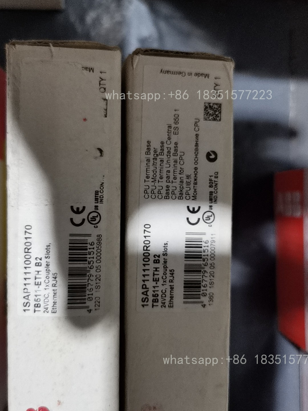 AC500 1SAP1100R0170 TB511-ETH B2 CPU Terminal Base Ethernet TB511