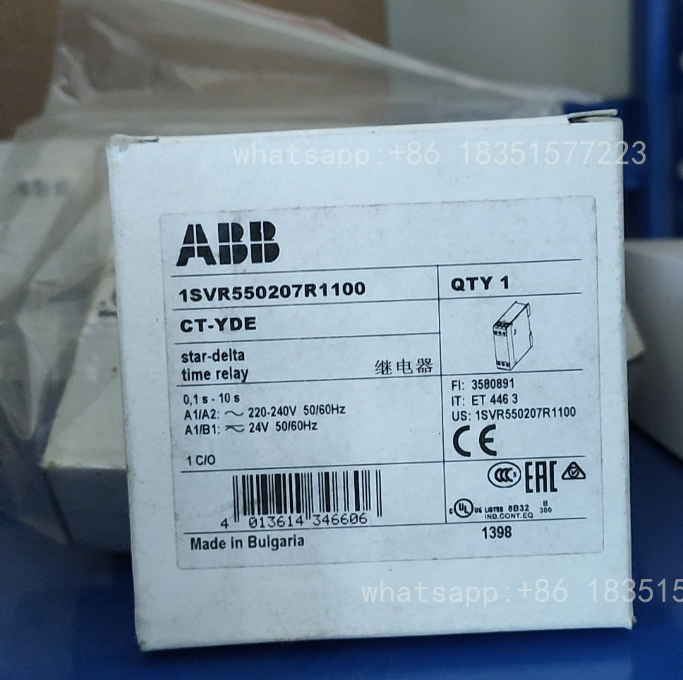 1PC New CT-YDE 1SVR550207R1100 Time Relay 0.1s-10s In Box