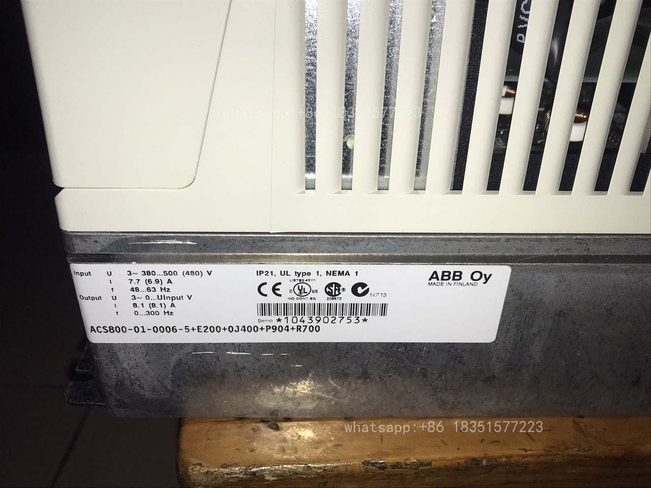 ACS800-01-0006-5 Refurbished ACS800-01 INDUSTRIAL DRIVE 4KW