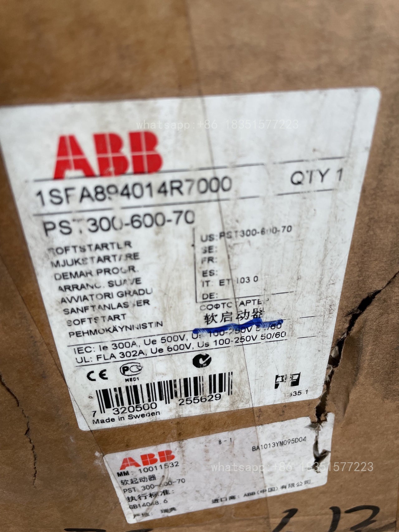 1PC NEW PST300-600-70 Soft Starter 1SFA894014R7000