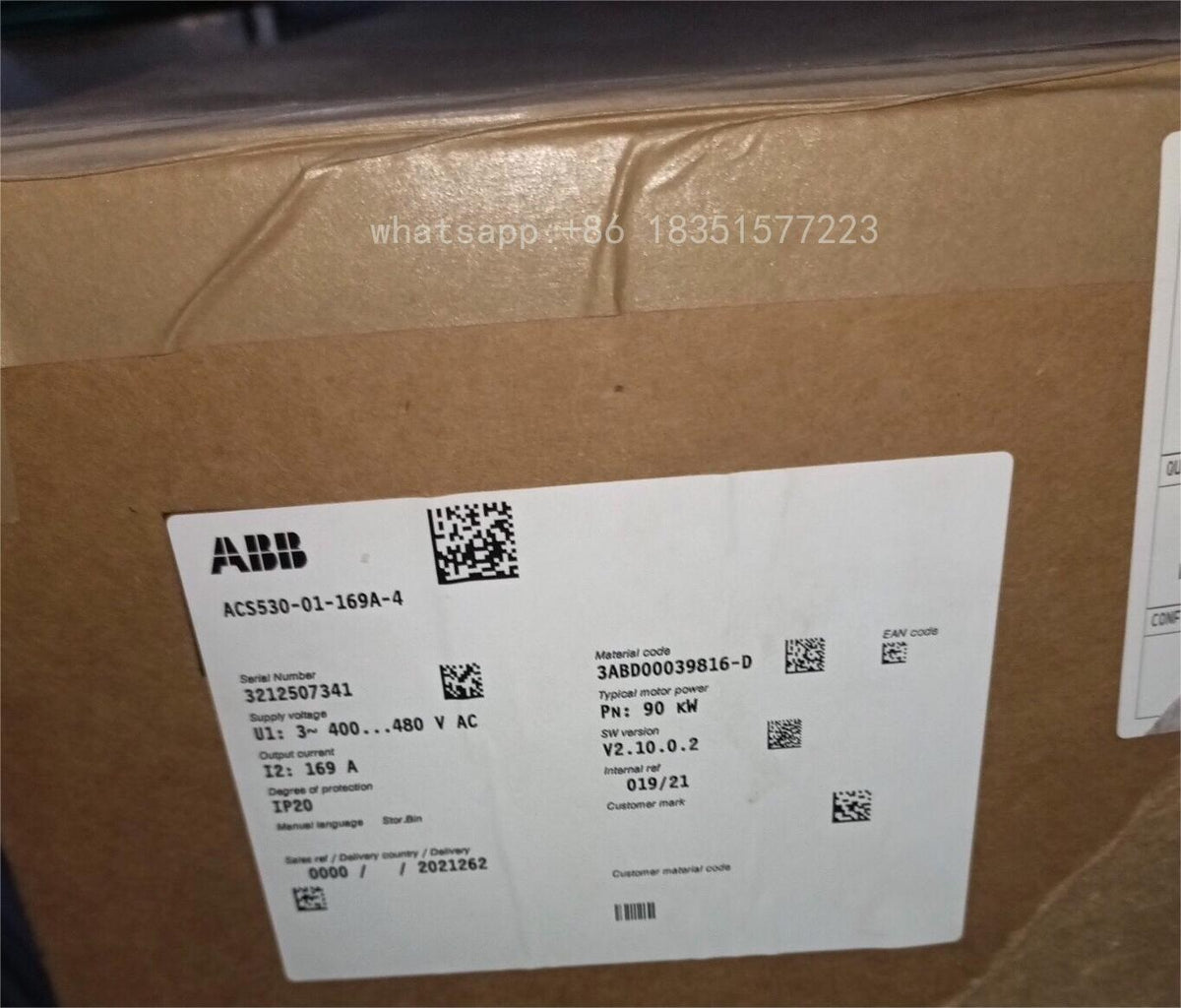 ONE Inverter ACS530-01-169A-4 90KW NEW