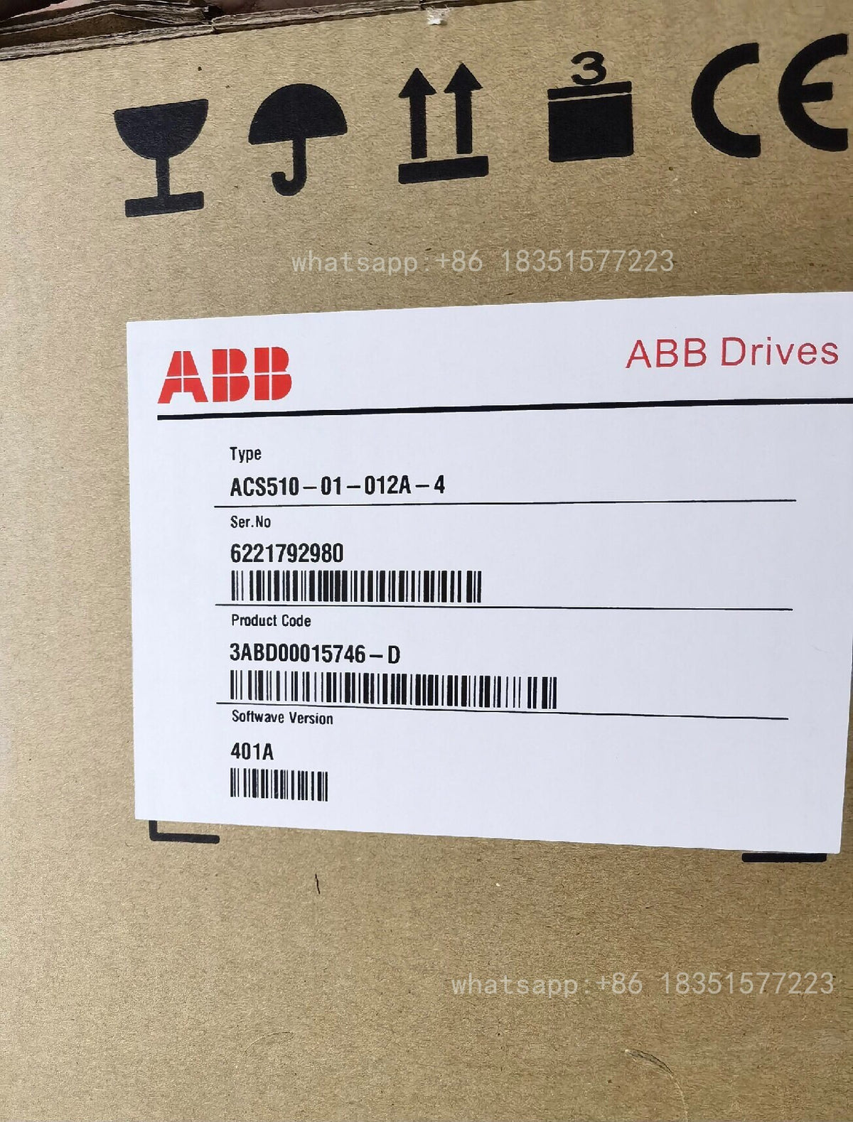 New Inverter ACS510-01-012A-4 5.5KW
