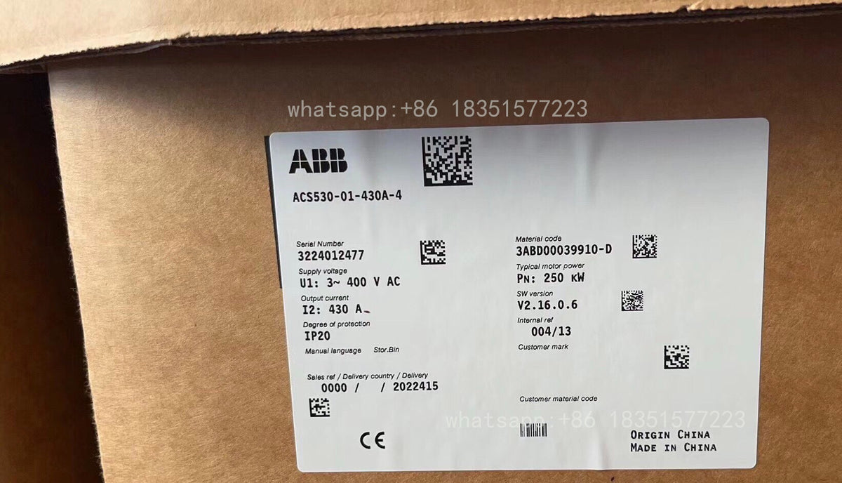1PC NEW Inverter ACS530-01-430A-4 250KW