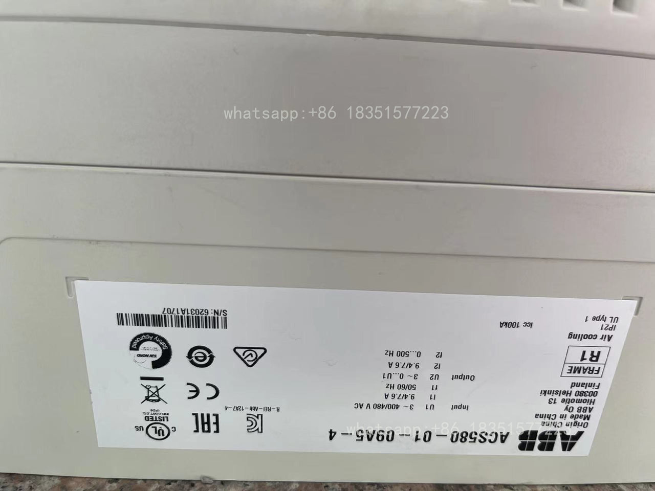 1PC NEW ACS580-01-09A5-4 Inverter 3P AC380V~415V 4KW Brand New