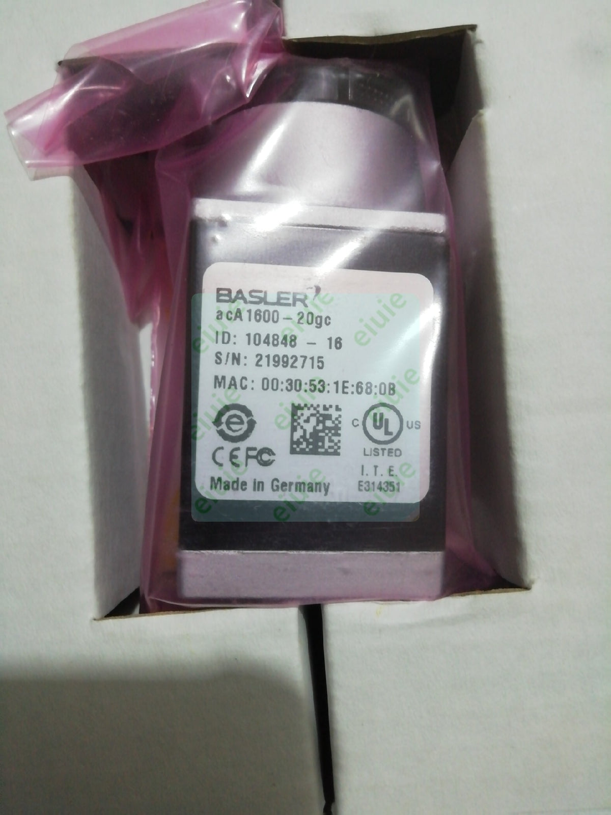 AcA1600-20gc Unused stock in original packaging for factory spares