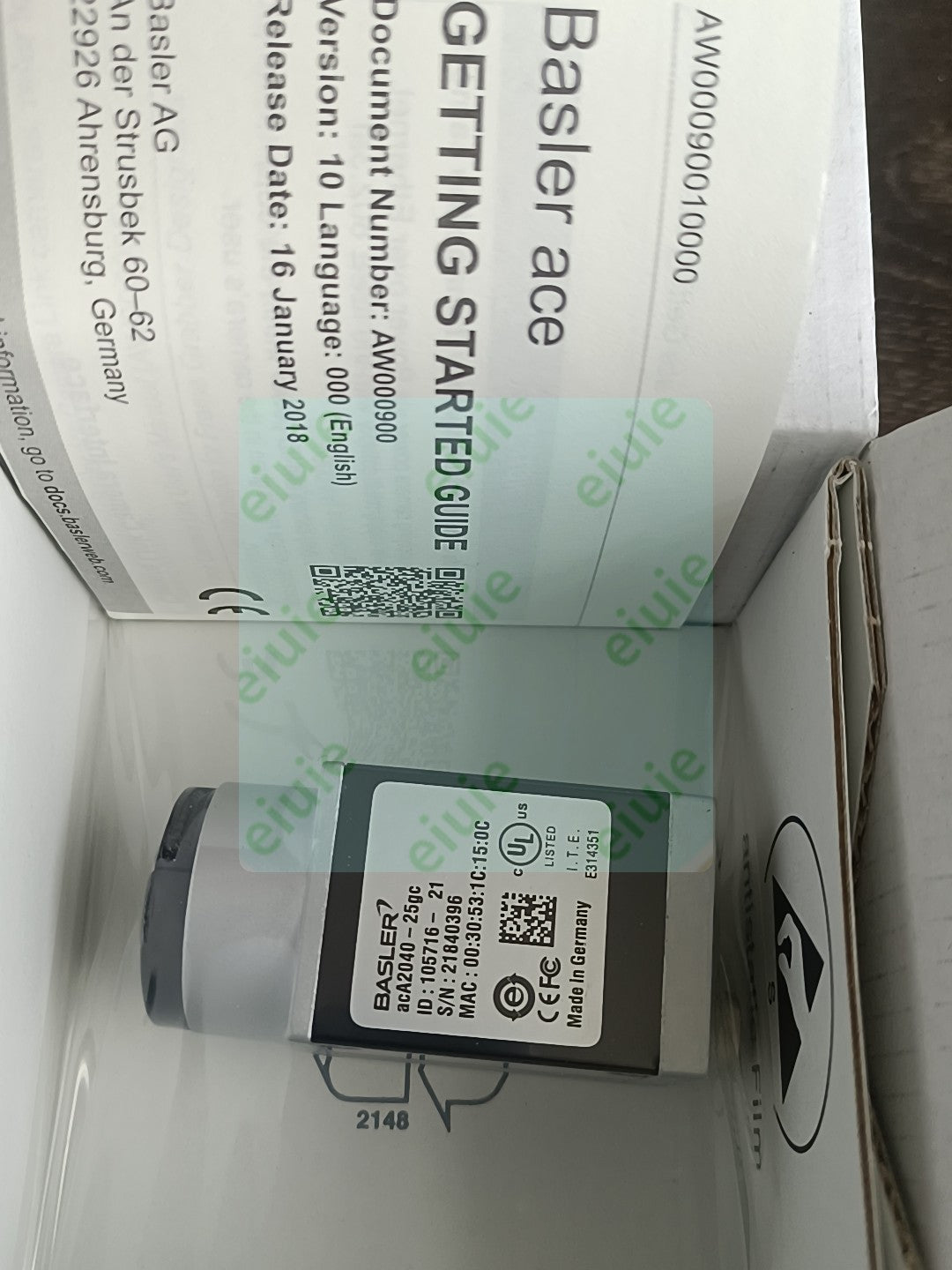 AcA2040-25gc Unused stock in original packaging for factory spares